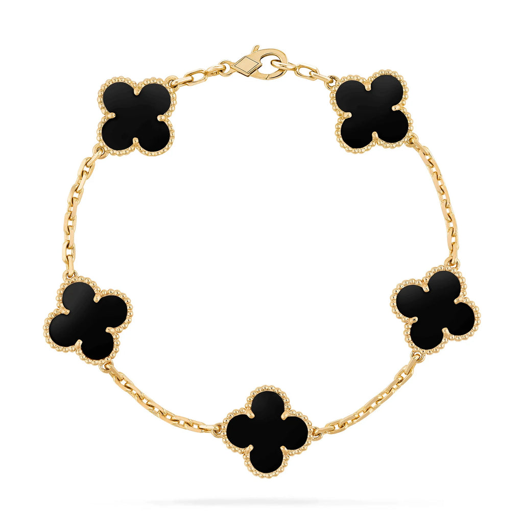 Classic 18k Gold Plated Clover Bracelet