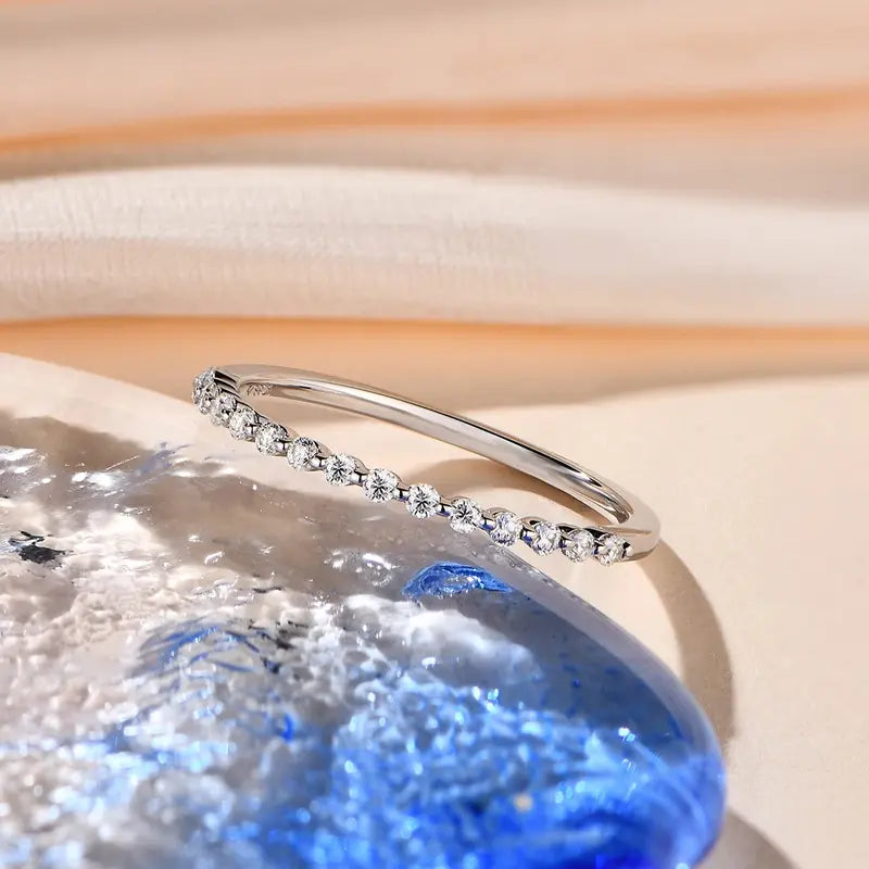Moissanite Bubble Ring