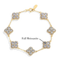 Moissanite Clover Bracelet