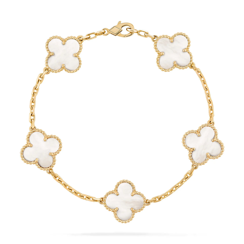 Classic 18k Gold Plated Clover Bracelet