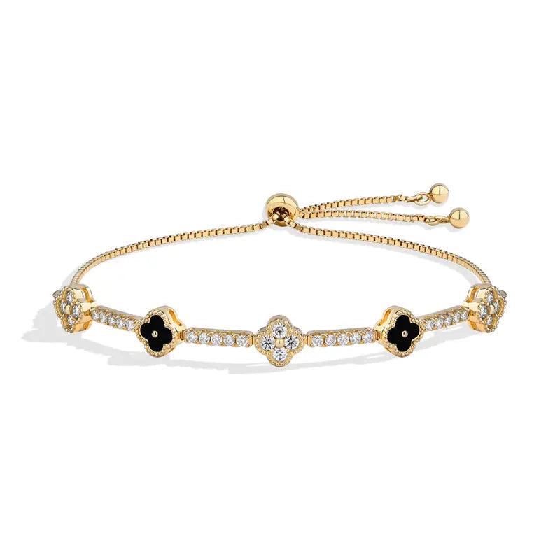 Lucky Clover Moissanite Bracelet