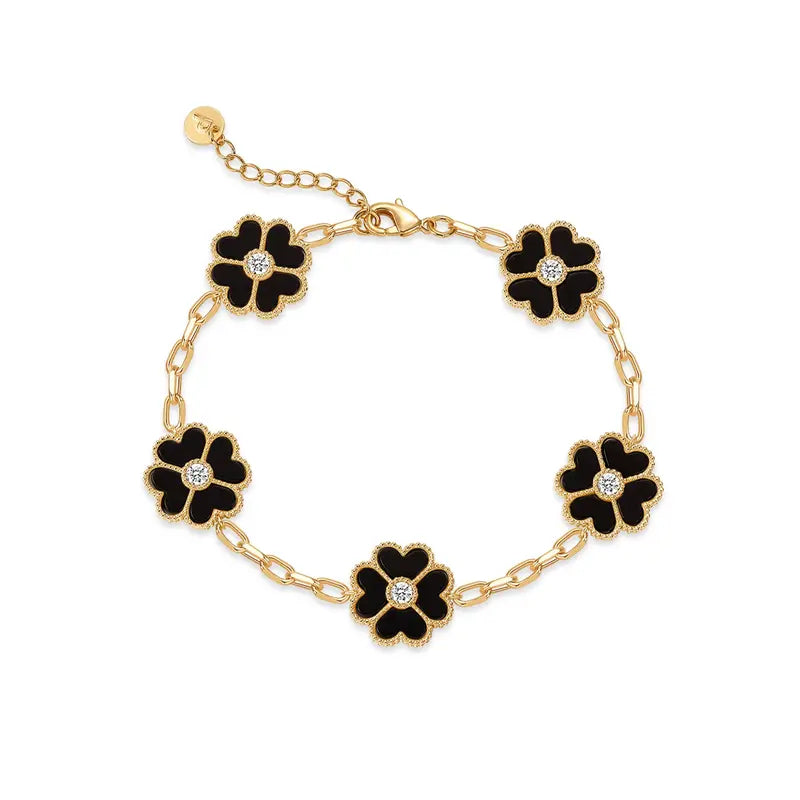 Clover 14K Gold Plated Bracelet