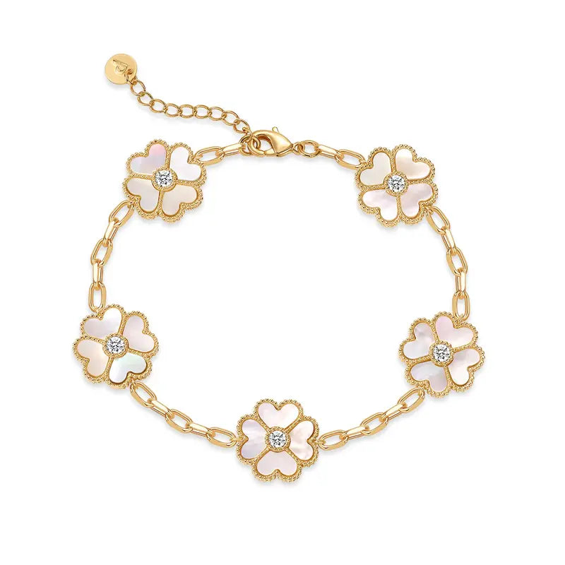 Clover 14K Gold Plated Bracelet
