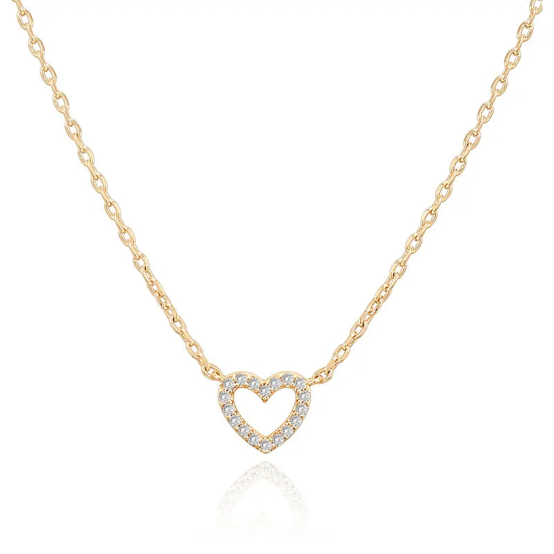 14K Gold Plated Heart Necklace