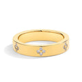 1.25mm D-VVS1 Clover Band Ring
