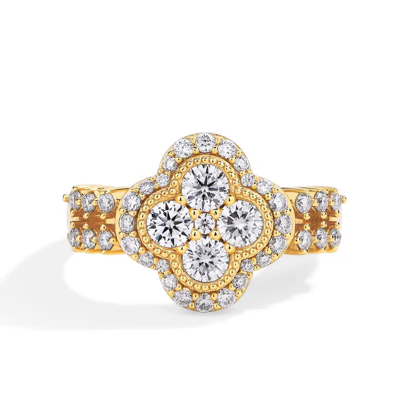 1.3 Carat D-VVS1 Moissanite Ring