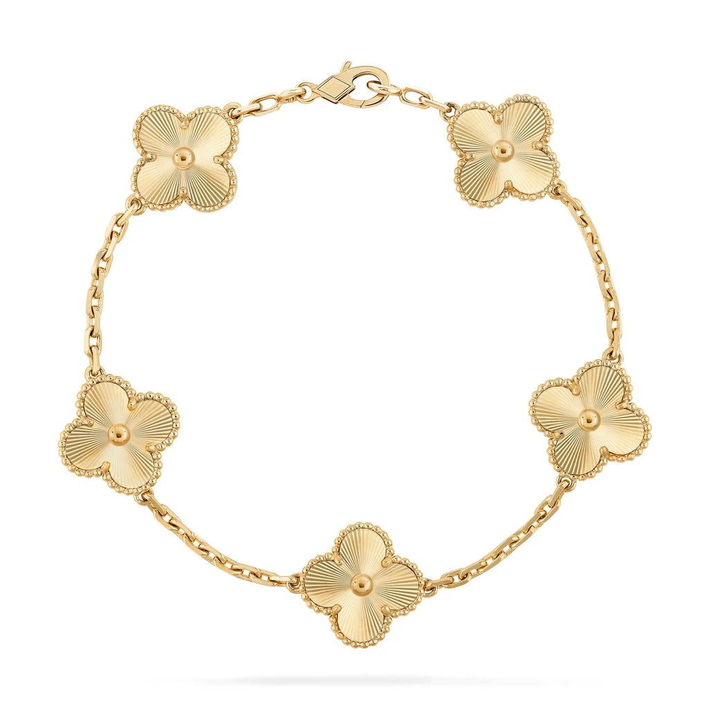 Classic 18k Gold Plated Clover Bracelet