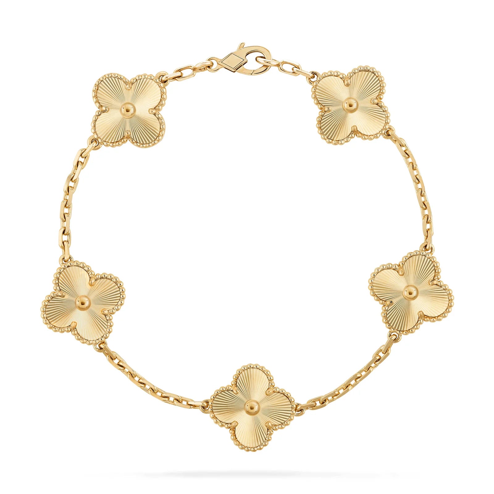 Classic 18k Gold Plated Clover Bracelet