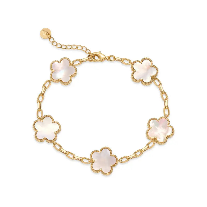Clover 14K Gold Plated Bracelet