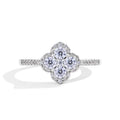 Clover 1.3ct D VVS1 Moissanite Ring