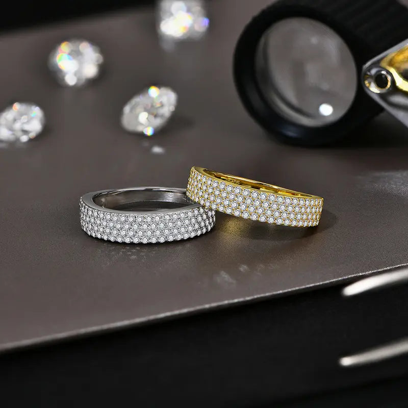 0.75CT Moissanite Band Ring
