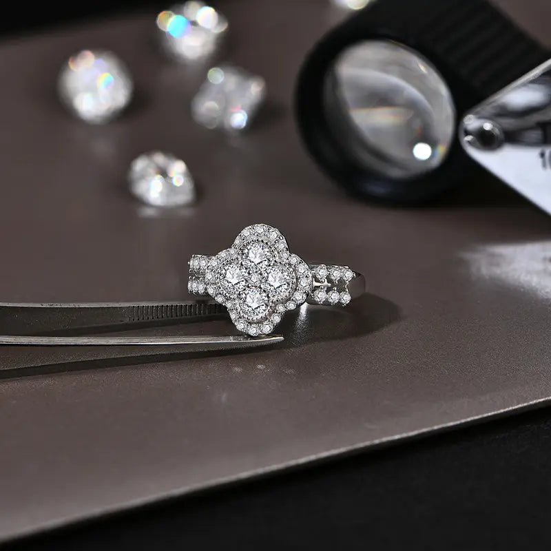 1.3 Carat D-VVS1 Moissanite Ring