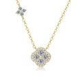 14K Gold VVS1 Clover Pendant Necklace