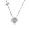 14K Gold VVS1 Clover Pendant Necklace
