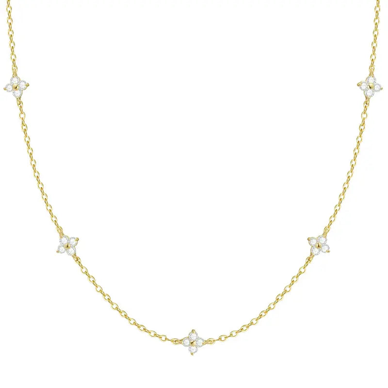 Clover 14K Gold Plated Necklace