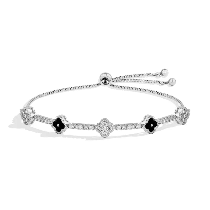 Lucky Clover Moissanite Bracelet