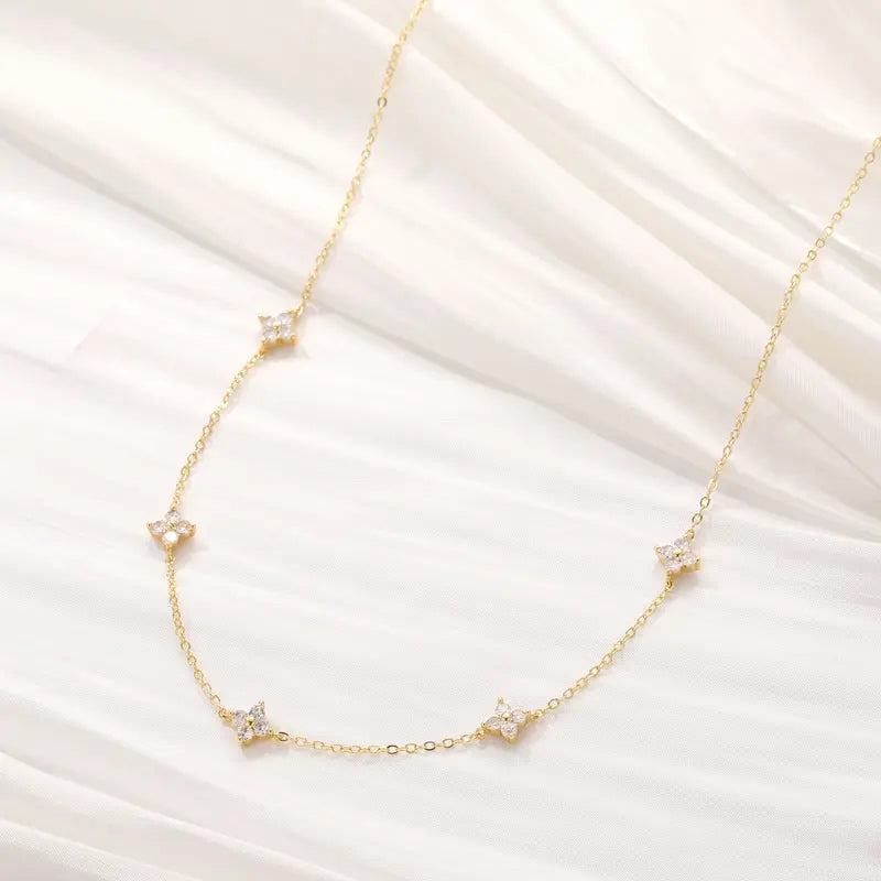 Clover 14K Gold Plated Necklace