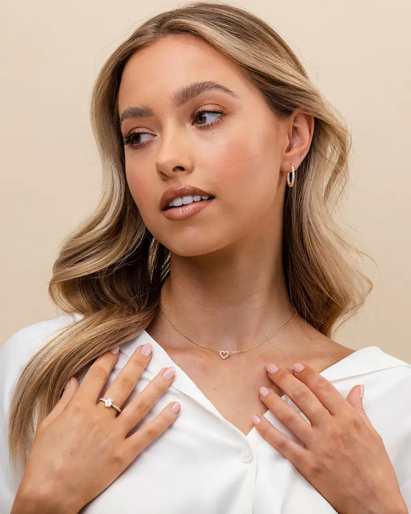 14K Gold Plated Heart Necklace