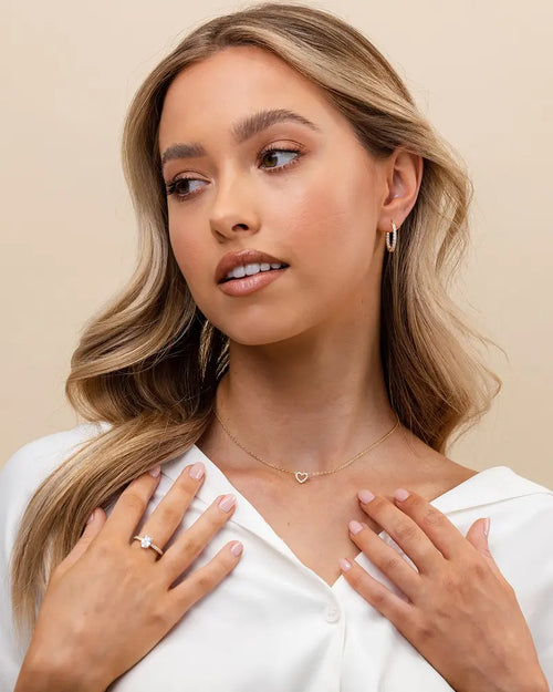 14K Gold Plated Heart Necklace
