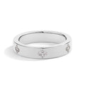 1.25mm D-VVS1 Clover Band Ring